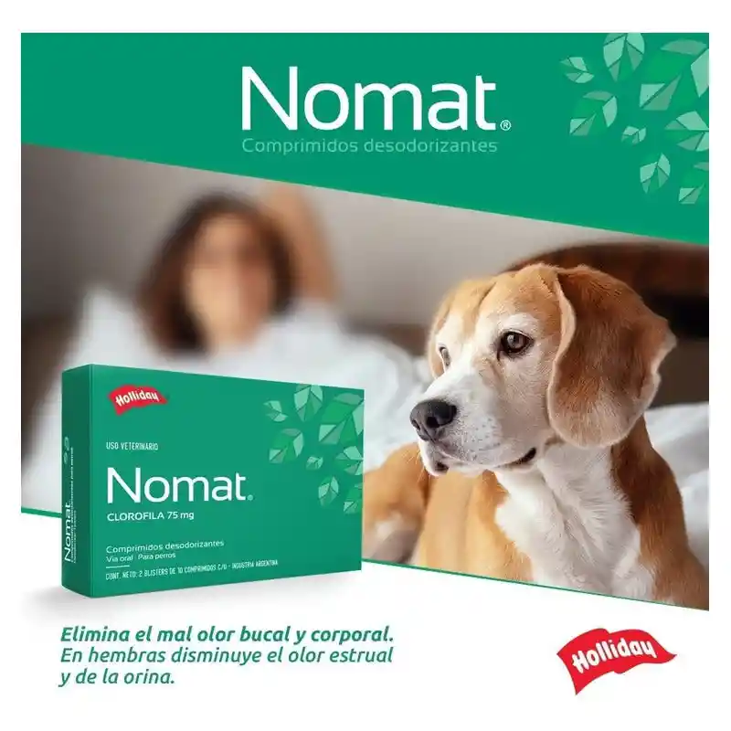 Nomat Desodorizante para Perros Comprimidos (75 mg)