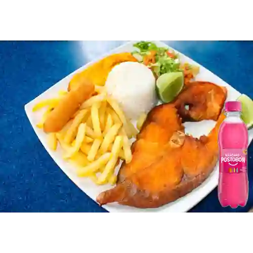 Combo Bagre al Gusto + Postobón Manzana 250 ml