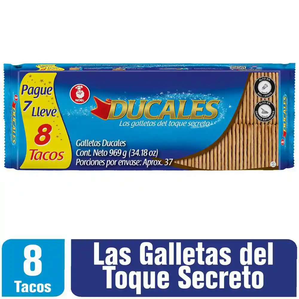 Ducales galletas Pague 7 tacos y lleve 8 tacos