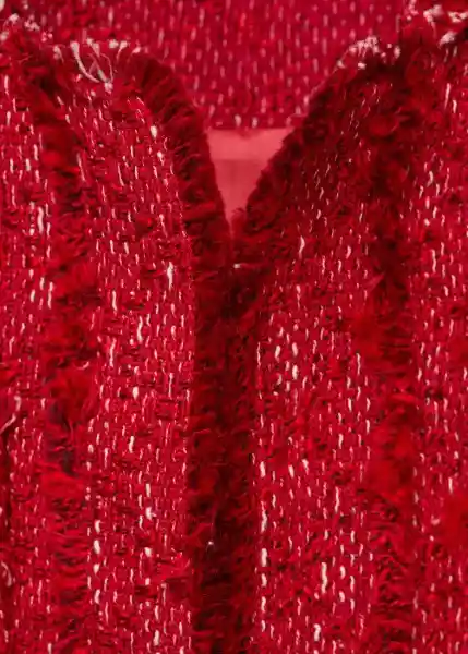 Chaqueta Rosso Rojo Talla L Mujer Mango