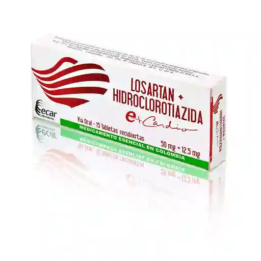Ecar Losartán / Hidroclorotiazida (50 mg / 12.5 mg)