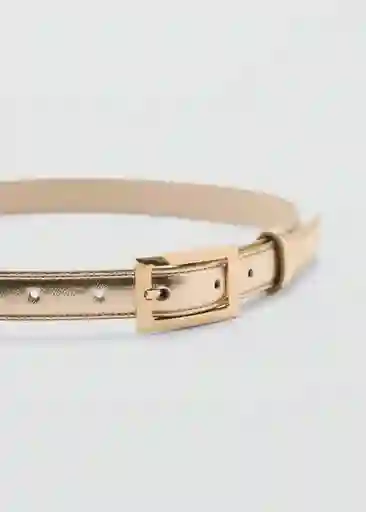 Cinturón Massi Oro Talla M Mujer Mango