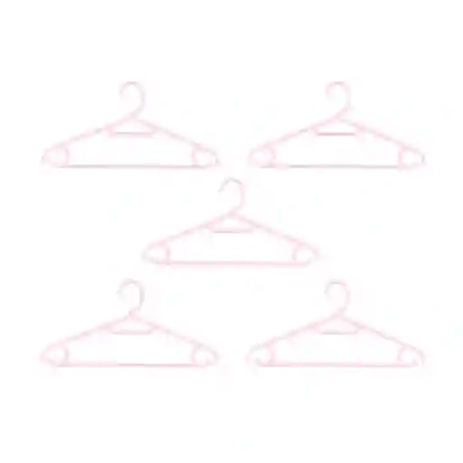 Gancho Para Ropa Antideslizantes Rosa Miniso