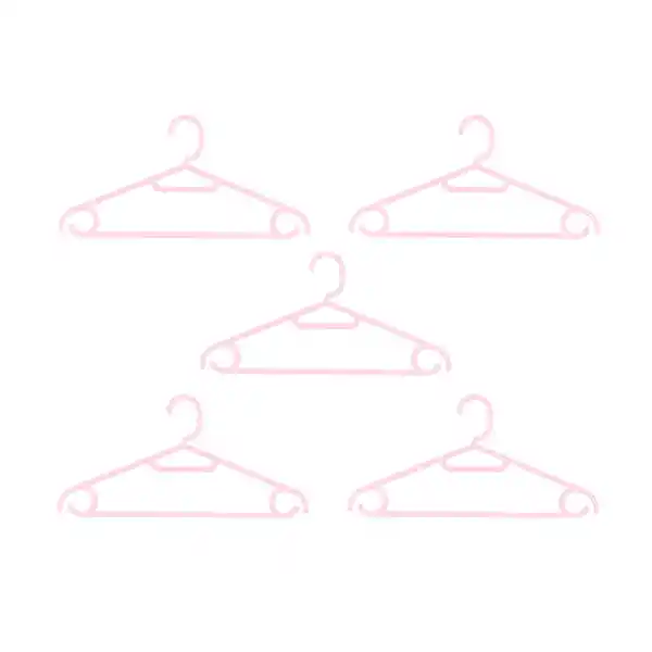 Gancho Para Ropa Antideslizantes Rosa Miniso