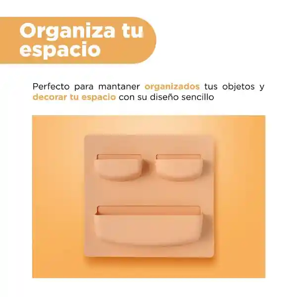 Organizador Plástico de Almacenamiento de Pared Amarillo Miniso