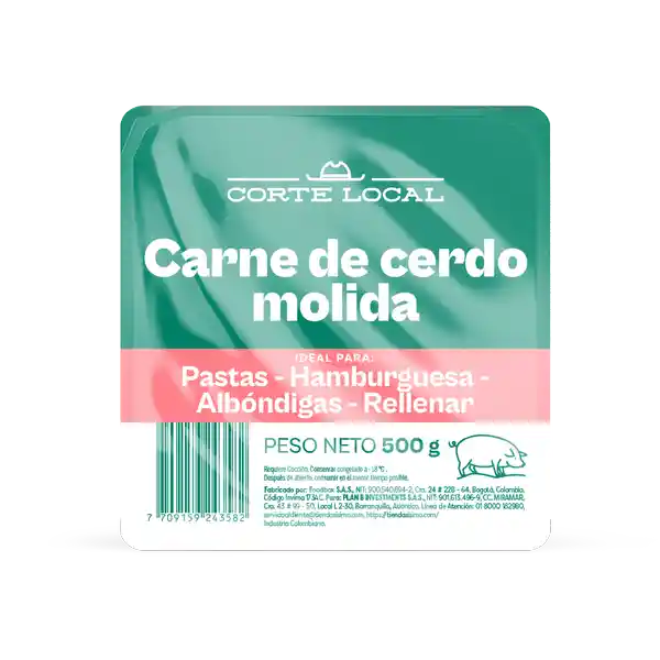 Corte Local Molida de Cerdo
