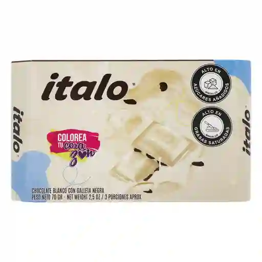 Chocolate Blanco Galleta Negra Italo