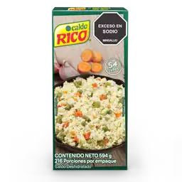 Caldo RICO deshidratado con verduras 54 cubos x 594g
