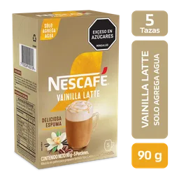 Vainilla Latte NESCAFÉ instantáneo x 90g
