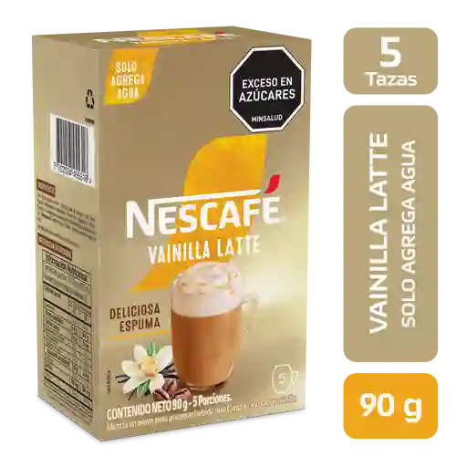 Vainilla Latte NESCAFÉ instantáneo x 90g