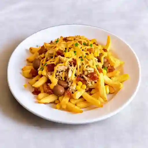 Salchipapa de la Casa