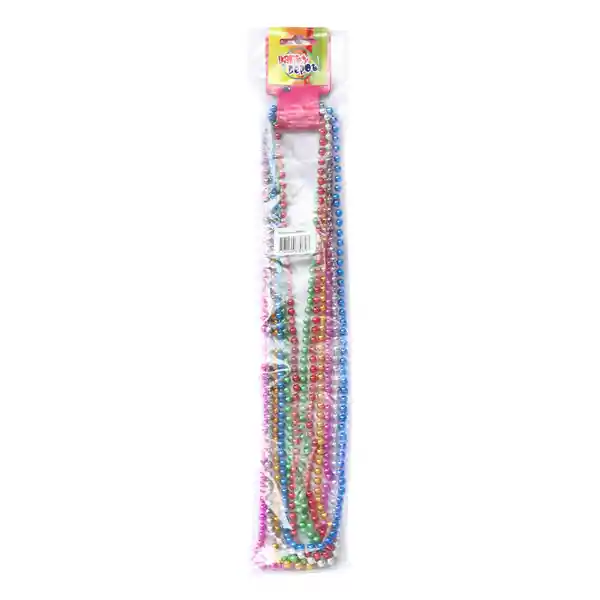 Collar Perlas Metaliz Party Depot