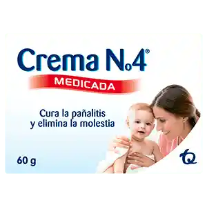 Crema No. 4 Crema Antipañalitis Medicada con Nistatina