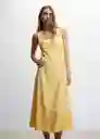 Vestido Boscol-H Amarillo Pastel Talla L Mujer Mango