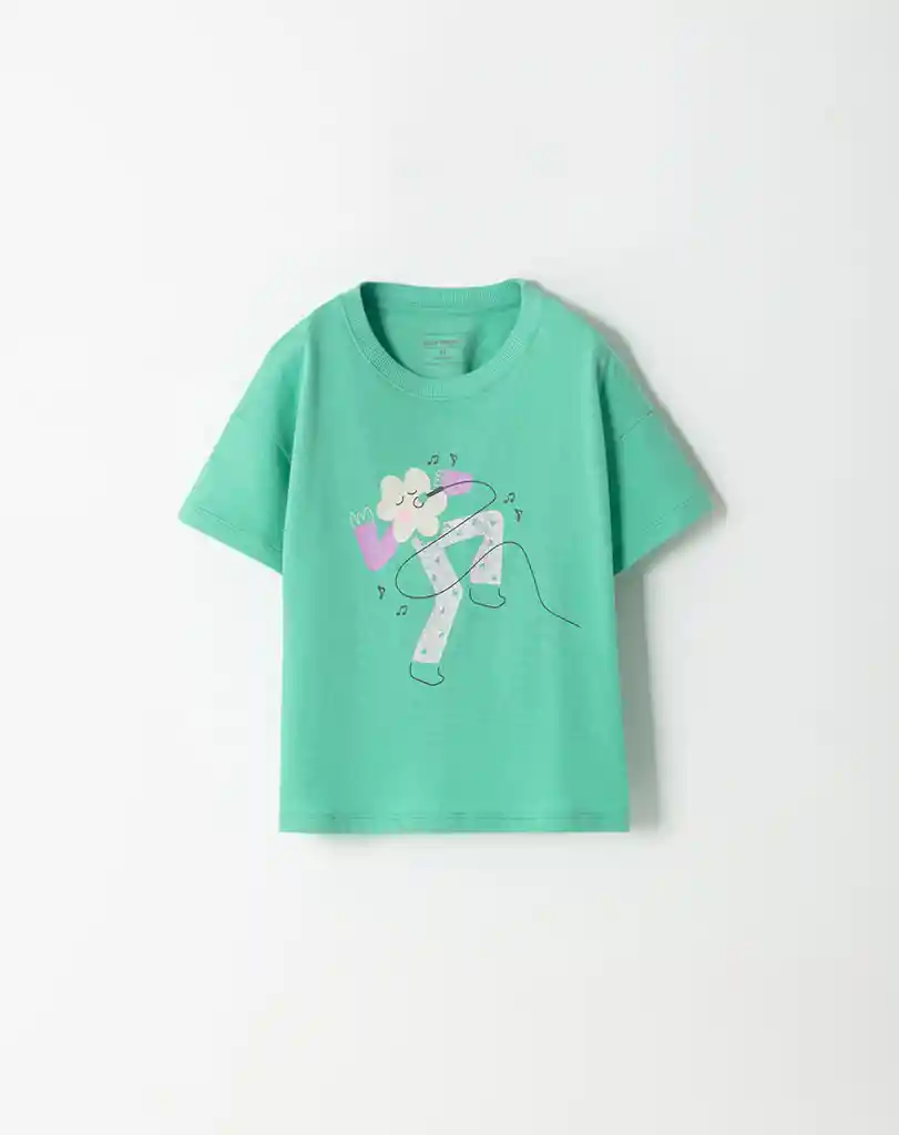 Camiseta Cuello Redondo Manga Corta Bebita Fedra Baby Fresh