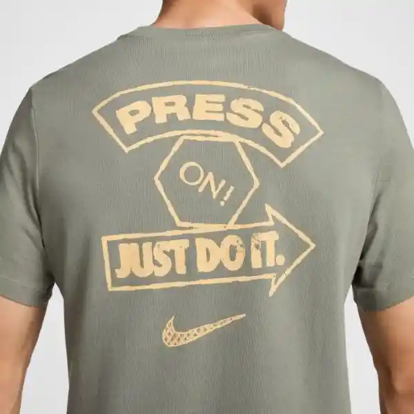 Nike Camiseta Tee Gym Kit Summit Para Hombre Negro Talla M