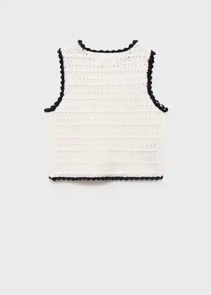 Top Mer Blanco Talla 06 Niñas Mango