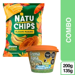 Combo Natuchips Maduro135 g + Crema Agia Colanta 200 g