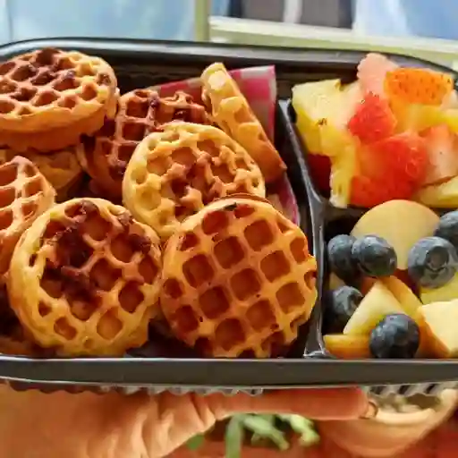 Bowl de miniwaffles