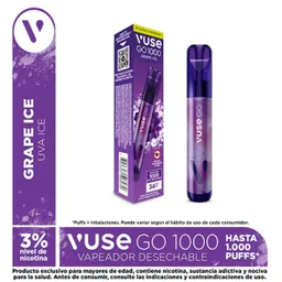 Vapeador Vuse Go Grape Ice 3% X 1000 Puffs