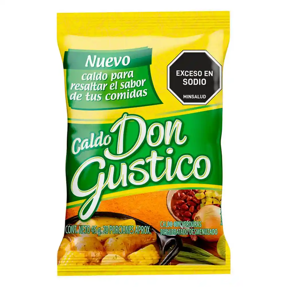 Caldo Deshidratado Verduras Don Gustico