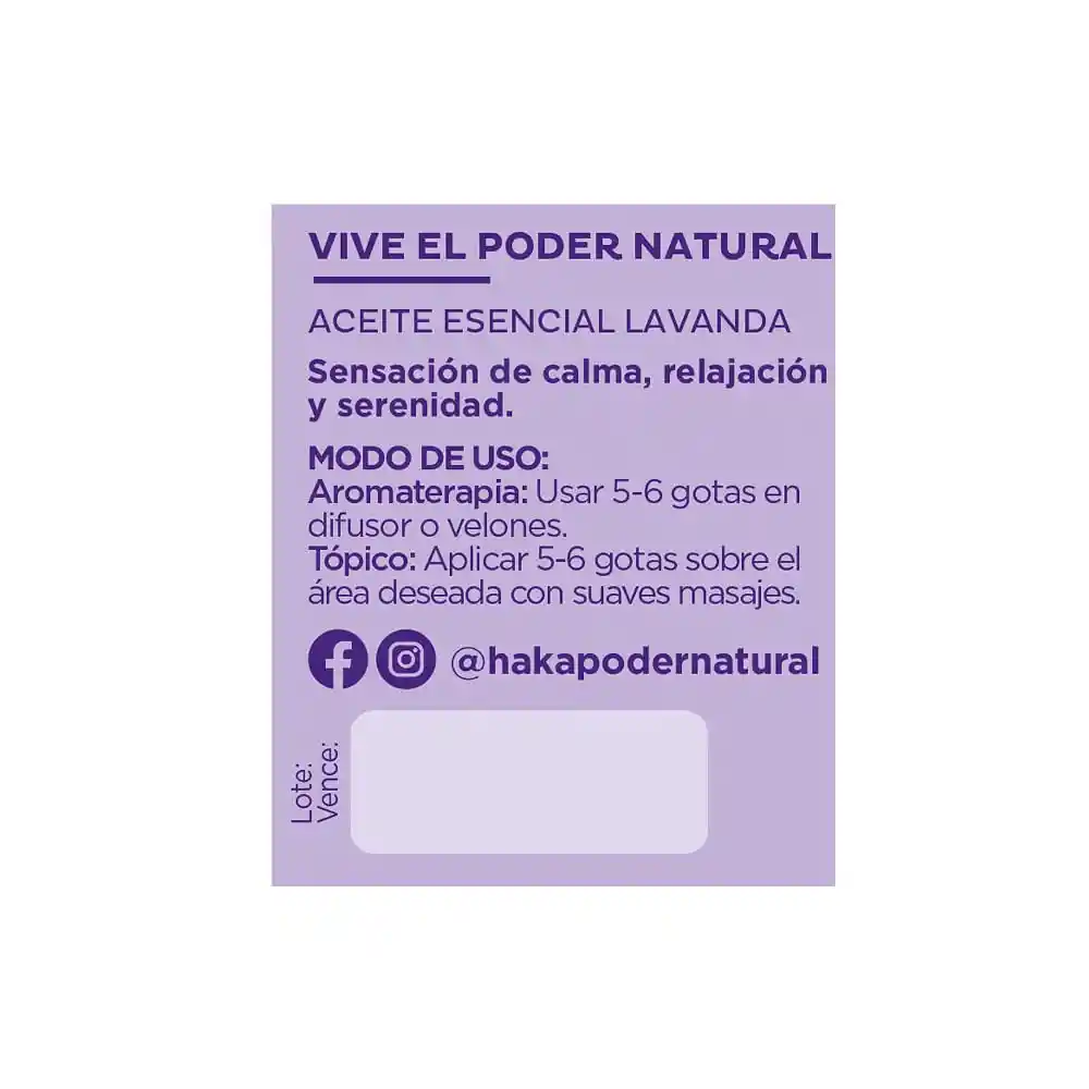 Haka aceite lavanda 48 unidades x 10 mililitros