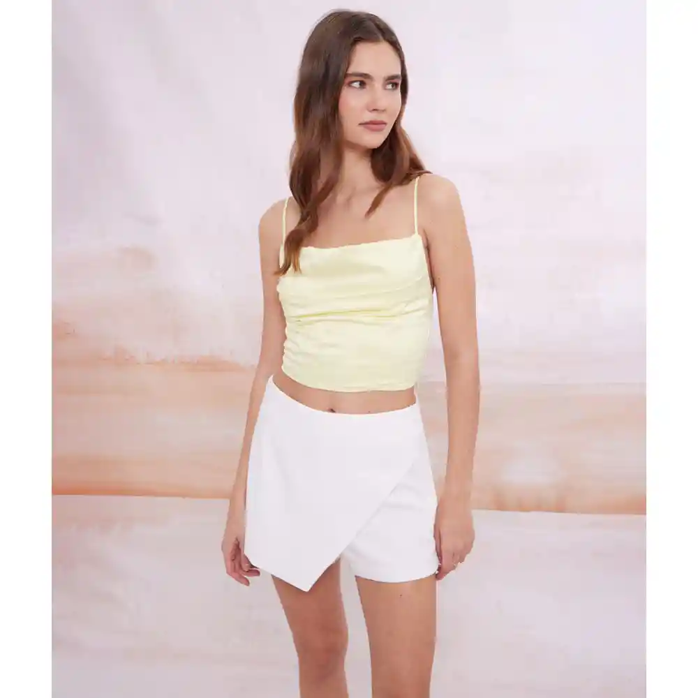 Short Tipo Skort Frente Cruzado Mujer Seven Seven