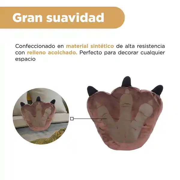 Almohada Forma de Garra Serie Jurassic World 16In Miniso