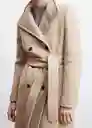 Abrigo Sirenita Piedra Talla 27 Mujer Mango