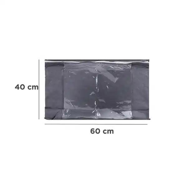 Organizador de Tela Bolsa Grande Horizontal Gris Miniso