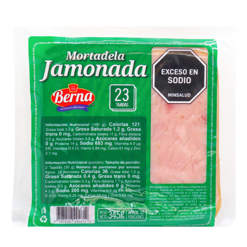 Berna Mortadela Jamonada 345 g
