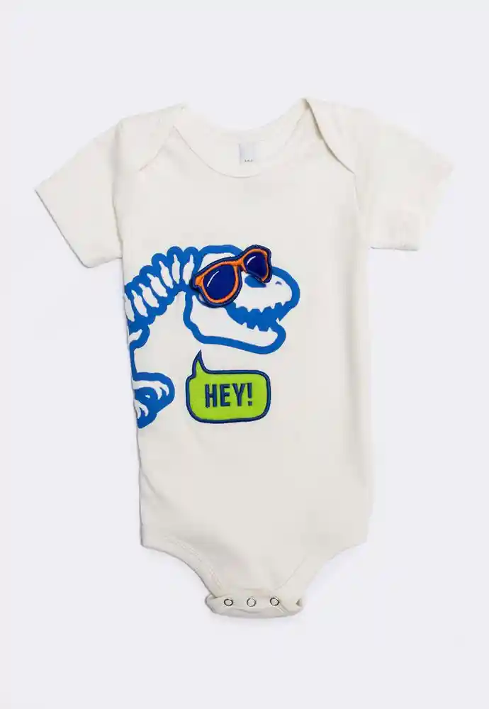 Body Manga Corta 12/18mese-ivory