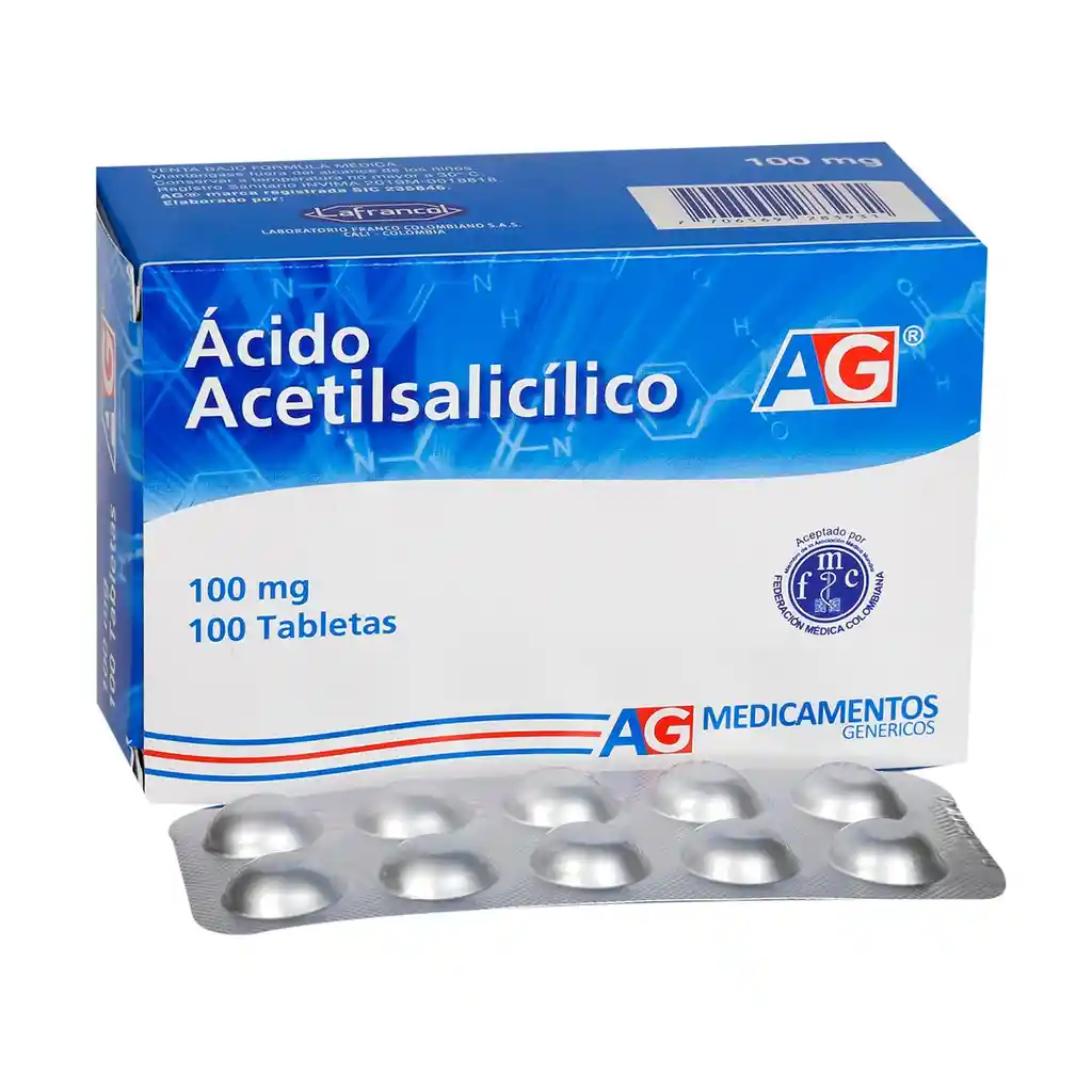 American Generics Ácido Acetilsalicílico (100 mg)