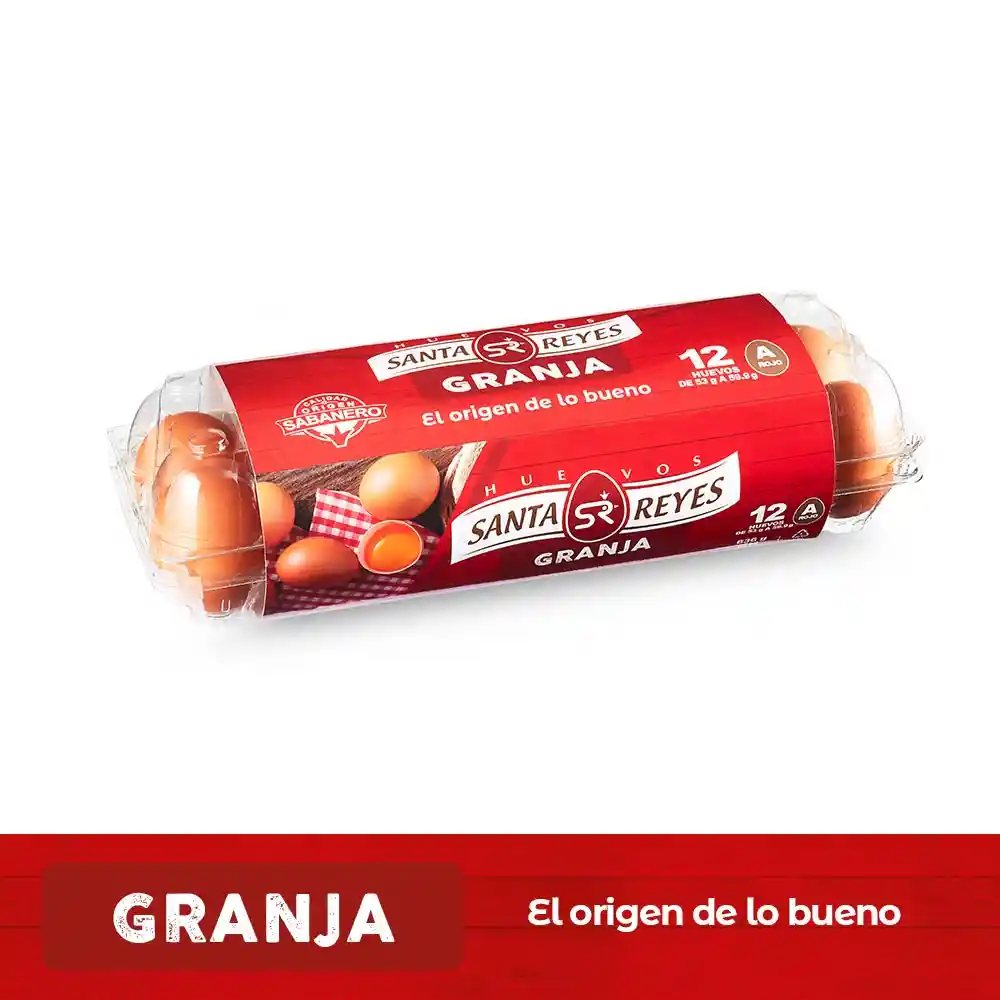 Santa Reyes Huevos Rojo AA Jumbo X12