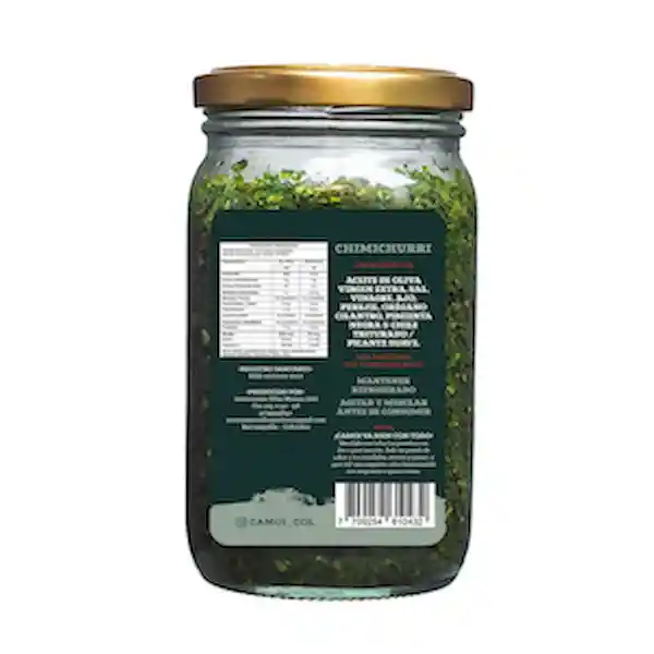 Camoi Chimichurri Artesanal Tradicional