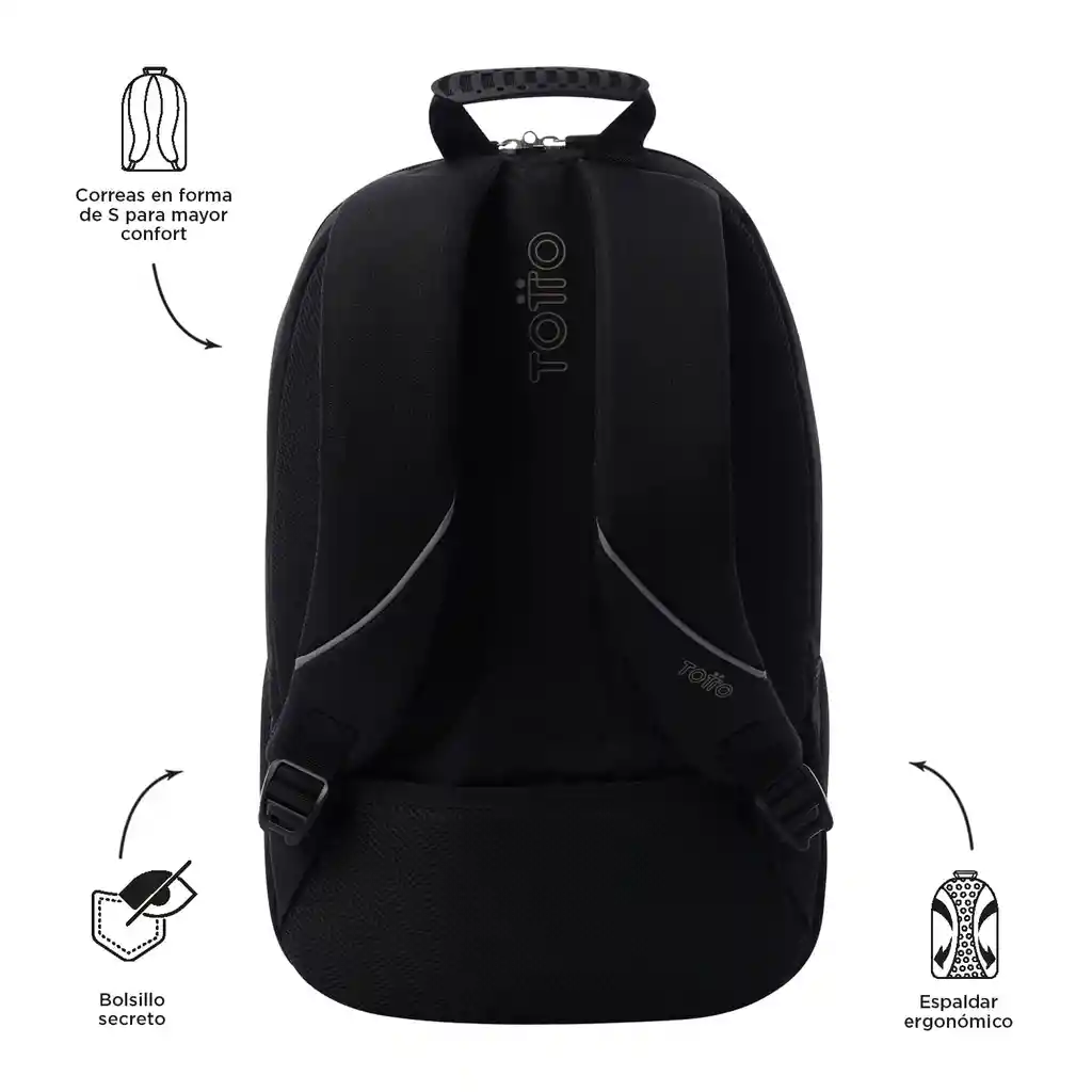 Morral Universitario Porta Pc 15.4" Cambri 2.0 Negro Hombre