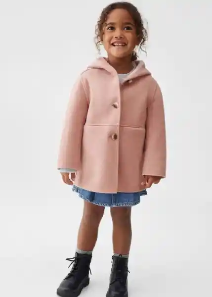 Abrigo Sandrab Rosa Talla 71 Niñas Mango