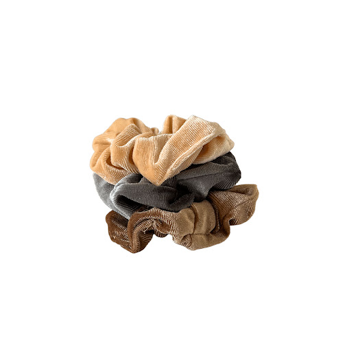 Set Scrunchy Terciopelo Okoi Para Cabello