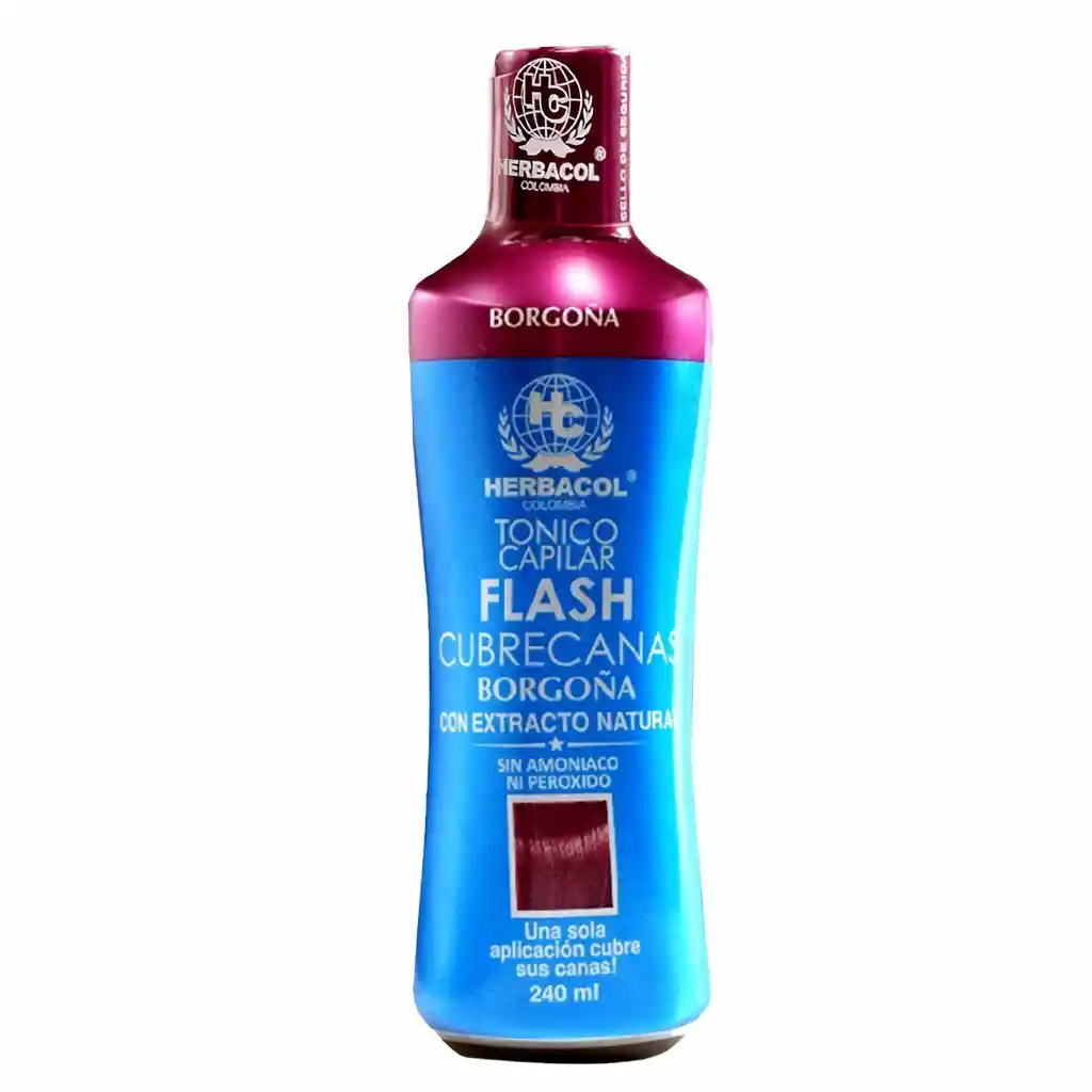 HERBACOL Tonico Flash Cubrecanas Borgoña De 240 Ml