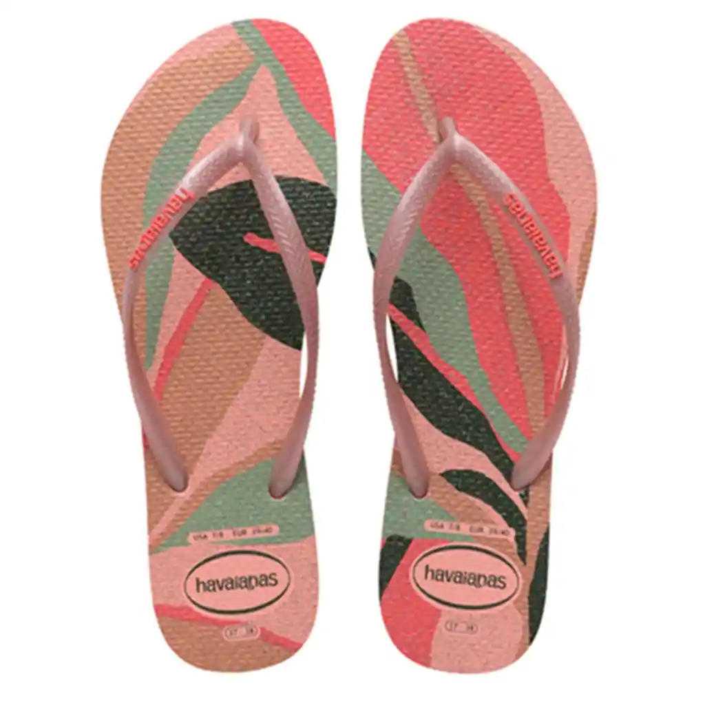 Sandalia Havaianas Mujer Sl Palette Glw Fc Pr Negro/royal/blanco Talla 39-40