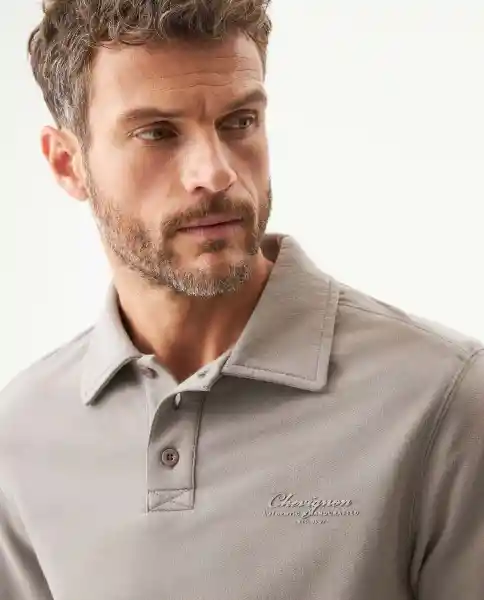 Buzo Smart Polo Masculino Gris Nublado Medio Talla S Chevignon