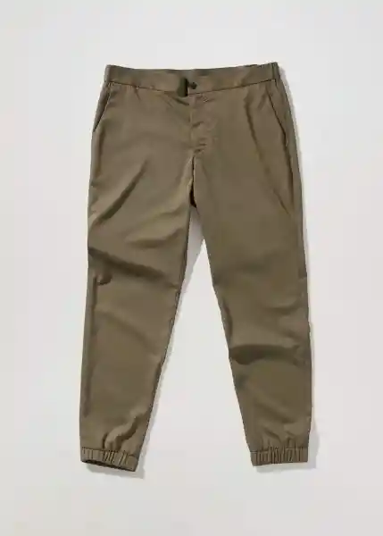 Pantalón Agave Khaki Talla 40 Hombre Mango