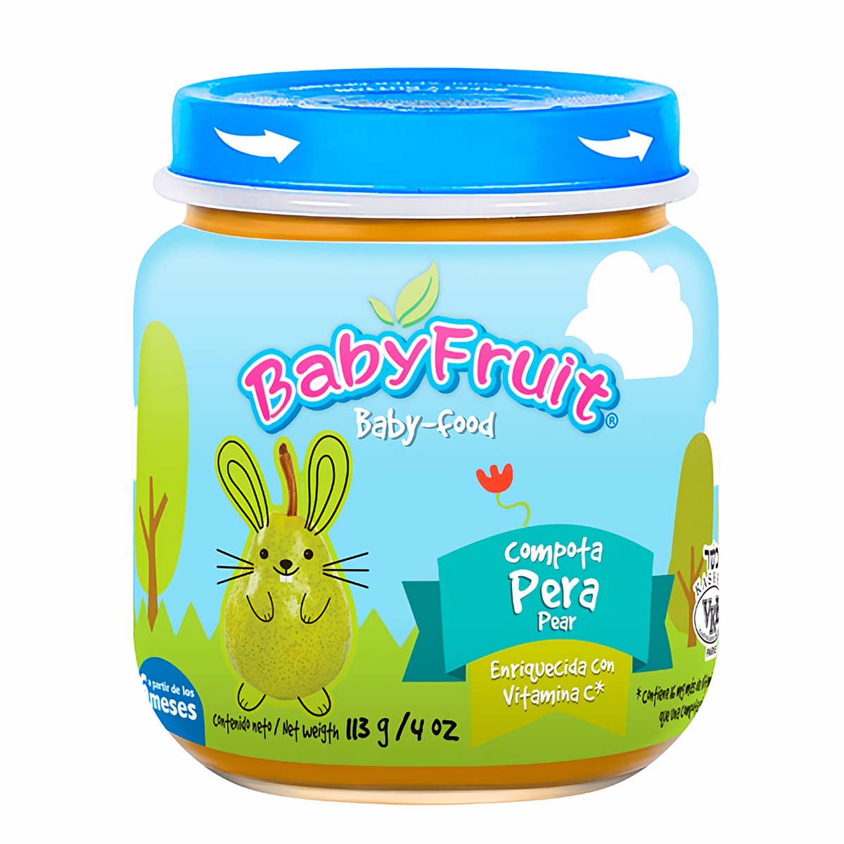 Baby Fruit Compota Para Bebés Sabor a Pera 113 g