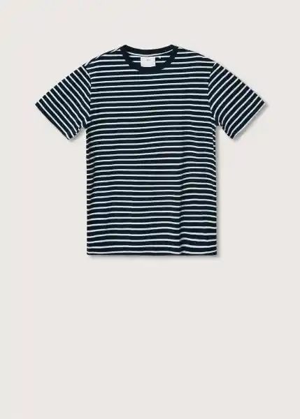 Camiseta Trip Navy Talla Xxl Hombre Mango