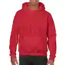 Gildan Buzo Adulto Capucha Rojo Talla XL