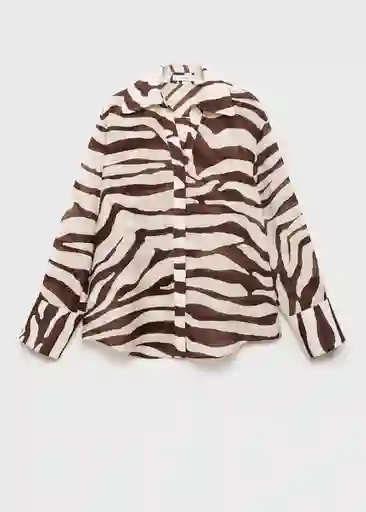 Camisa Koni Crudo Talla M Mujer Mango