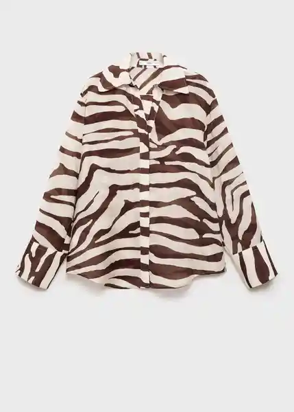 Camisa Koni Crudo Talla M Mujer Mango