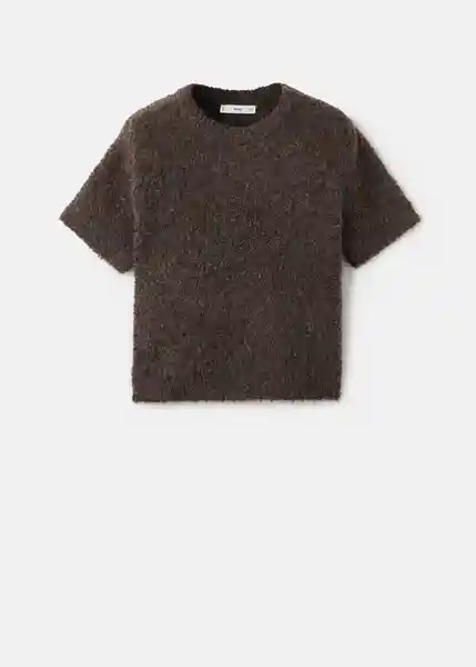 Saco Jersey Tosca Chocolate Talla L Mujer Mango