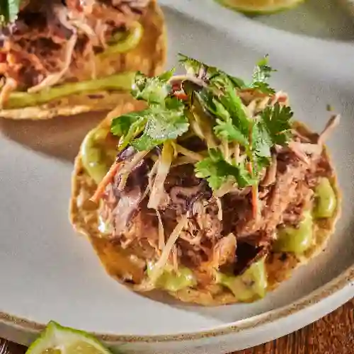 Pulled Pork Corn Tostadas