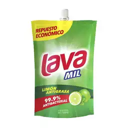 Lava Mil Lavaloza Líquido Poder Concentrado Aroma a Limón